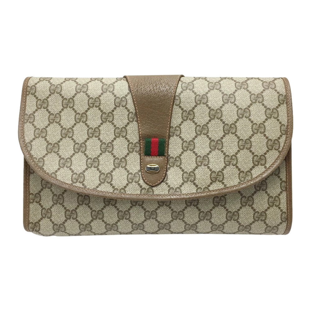 GUCCI GG Gucci Clutch Bag Shoulder Sherry